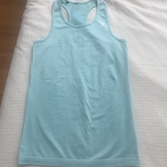 Mint gymshark marl tank top - Picture 4 of 4